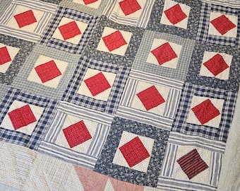 Vintage Ralph Lauren queen quilted bedspread Comfort Floral pinstripe patchwork vgc