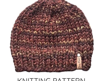 STRICKMUSTER: The Dylan Beanie, Herren Strickmütze Muster, Herren Strickmütze Muster, Wintermütze Muster, Wintermütze Muster (PDF)