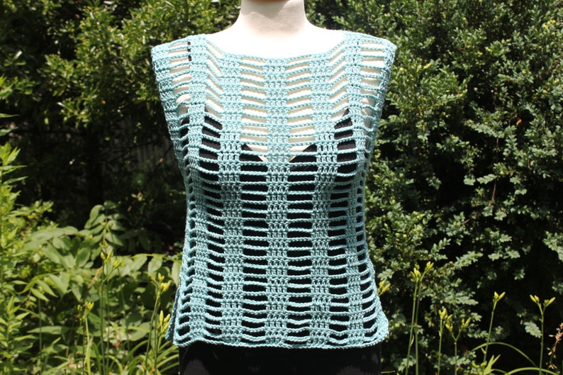crochet beach shirt
