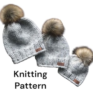 Modèle de tricot : le bonnet classique, modèle de bonnet toutes les tailles, modèle de bonnet d'hiver, modèle de bonnet en tricot classique, modèle de bonnet en tricot classique (PDF)