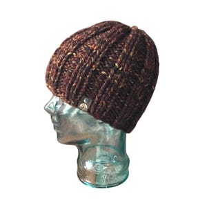 The Redwoods Beanie: Hand-Knit Acrylic-Wool Winter Hat