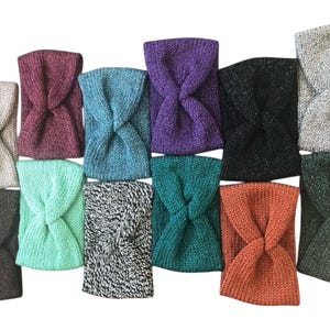 Knit Twist Headband: Soft Acrylic Ear Warmer - Choose Your Color
