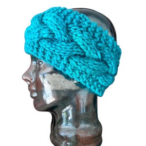 Cozy Cable Knit Headband Ear Warmer | Merino Wool | Stocking Stuffer Gift | Women&#39;s Gift | Coworker Gift | Sister Gift | Ready to Ship!