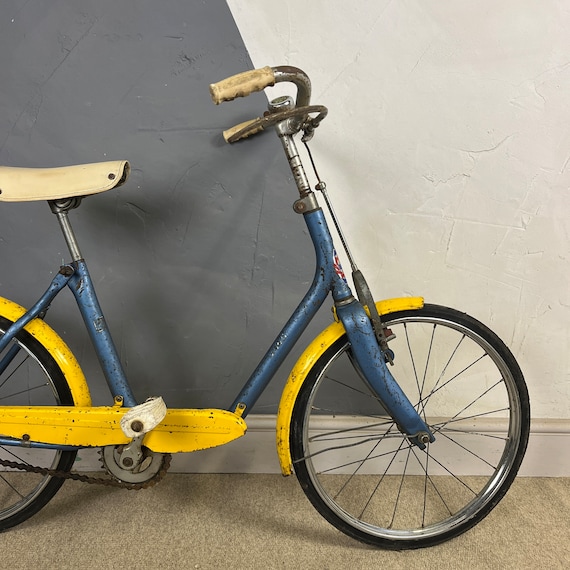 Yellow retro bike hotsell