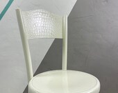 Vintage White Bentwood Mid Century Thonet Chair