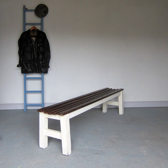 Vintage Hall Bench Seat Dining Table Rustic Farmhouse Solid Etsy
