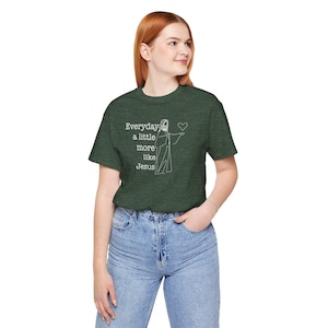 Everyday a Little More Like Jesus Unisex Jersey Tee, Inspirational Christian Shirt, Faith-Based Gift, Casual Everyday Wear