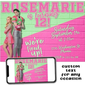 Zombies Birthday Party Invitation: Custom Printable Digital File