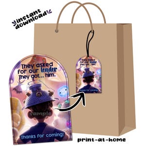 Elio Custom Birthday Party Favor Goodie Bag Tags Instant Download Digital File Printable No Wait Same Day Last Minute DIY