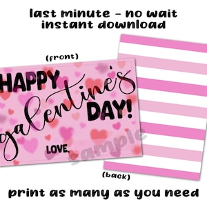 Descarga instantánea de archivo PDF digital imprimible de última hora para adolescentes preadolescentes modernos de Galentine Descarga instantánea de archivo PDF digital imprimible de última hora para adolescentes de color rosa