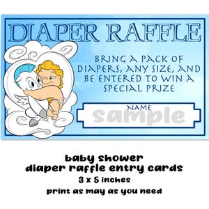 Baby Hercules Baby Shower Luier Tombola toegangskaart Digitale Instant Download afbeeldingsbestand - Geen wachttijd voor levering op dezelfde dag DIY Last Minute