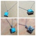 Melody Deleon reviewed Dripping in Kingman  Blue ! Sterling Silver 10 mm Cushion Kingman Turquoise Square Pendant .