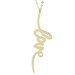 Milagros D'Albert reviewed Feel the LOVE ! 10k Yellow Gold Love Script 18 Inch Plus 2 Inch Extender Necklace