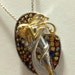 THERESA reviewed 3.20ctw Multi Sapphire Sculpted Goddess. Two tone sterling silver and Palladium Necklace