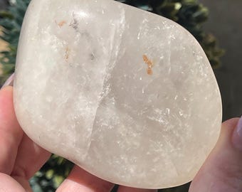 White Quartz River Polish XL Crystal, Natural Quartz Crystal, Large Quartz Tumbled Rock - YOU PICK