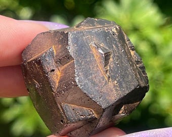 Limonite (or goethite) Pseudomorph after an "iron cross" twinned pyrite crystal specimen