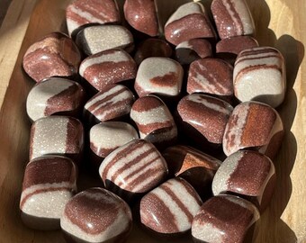 Shiva Stone Geometric Crystal Tumble, Polished Shiva Pocket Rock