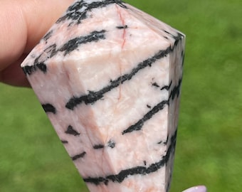 Pink Zebra Jasper Crystal Cupcake - #75