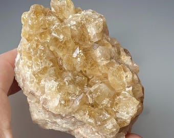 Citrine Cluster crystal specimen, Large Gemstone Home Decor