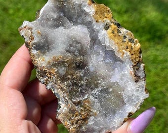 Black Sugar Amethyst Cluster Rare Egyptian Specimen - #7EA