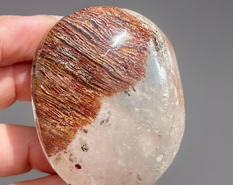 Garden Quartz Big PalmStone with Rainbows, High Quality Crystal Gifts - #23