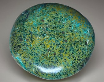Chrysocolla crystal Cookie • Natural High-Grade Blue & Green Specimen • Rare Carving Stone • Gemstone Crystal Pocket Rock