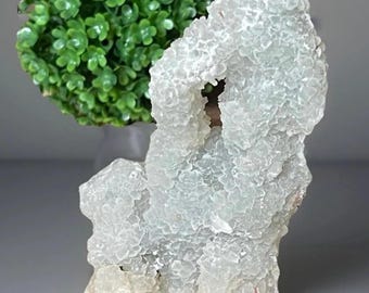 Coated Calcite On Quartz Natural Mineral Specimen • Unique Crystal Formation
