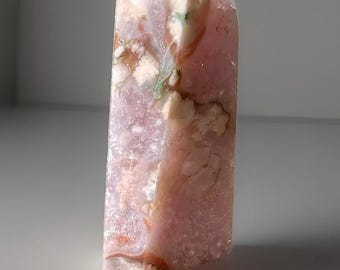 Amethyst & Green Flower Agate Freeform - Stunning Purple Lavender Color, Rare Unique Crystal Gems, High Quality Gifts