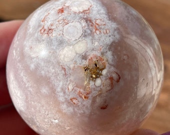 Pink Amethyst & Flower Agate Sphere | Pink Agate Crystal Ball | Natural Stones Gem gifts