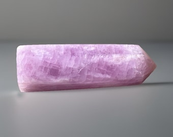 Kunzite Tower Point - Natural Pink Lavender Purple Crystal Obelisk - Rare Mineral Specimen - Collector's Display Crystal