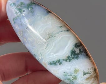 Blue Chalcedony & Moss Agate XLarge Shiva - #50