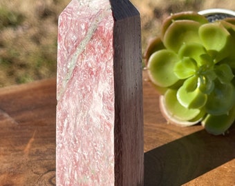 Petrified Wood Tower | Third Eye chakra | Crystal gifts | AAA Grade Crystal’s | Pink Petrified wood | Crystal home decor