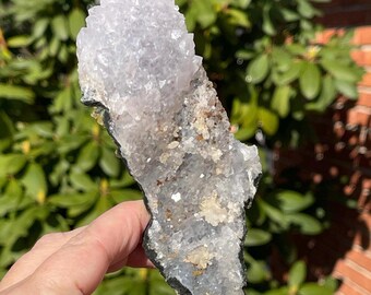 Soft Lavender Amethyst Large Specimen, Sparkling Egyptian Amethyst Mineral with Floral formations, Unique Natural Crystals - #142