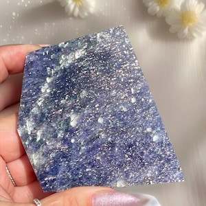 Iolite Slab with Pink Confetti , AAA Natural Iolite Rare Find , Cordierite Dichroite Water Sapphire, Unique Rainbow Iolite