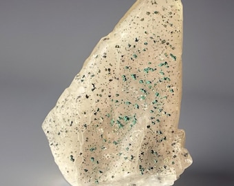 DogTooth Calcite with Malachite Etched Crystal Specimen (1)