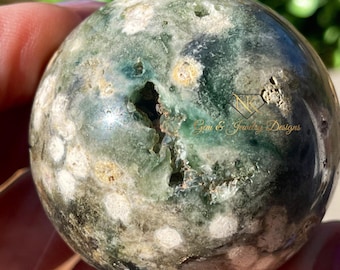 Madagascar Ocean Jasper Sphere - #X