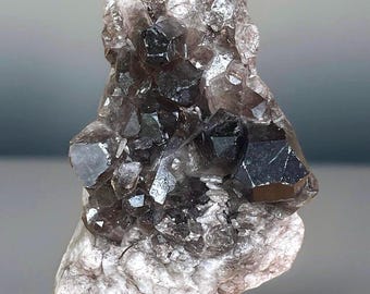 Smoky Quartz Crystal Large Cluster, Collector Specimen for Activation, Meditation, Crystal Grids & Display, Statement Chocolate Brown Quartz