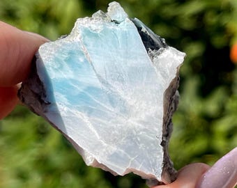 Larimar Rough Specimen, Dominican Republic Larimar Lapidary Raw ( 449 )