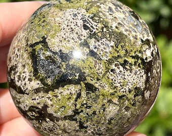 Epidote Large Sphere: Rare Collectors Crystal Ball (429)