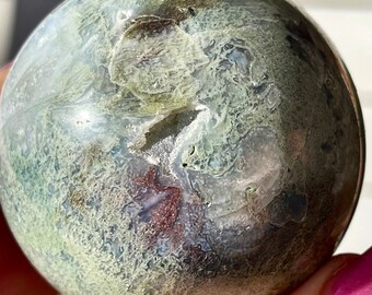 Moss Agate XL Sphere AAA Grade Crystal Ball