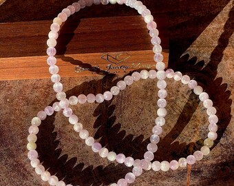 Kunzite Convertible Necklace or Bracelet - Infinity Strand, Gemmy Cat’s Eye Kunzite strand, Collector’s edition handmade Unique Jewelry