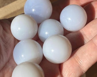 Blue Chalcedony Small Sphere