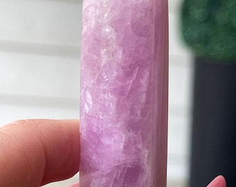 Kunzite Tower Point - Natural Pink Purple Crystal Obelisk - Rare Mineral Specimen - Collector's Display