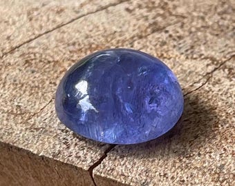 Tanzanite Rounded Oval Cabochon 10.75 cts - Natural Gemstone with Beautiful Blue Purple Color, Gems for jewelry making , Loose Gemstones