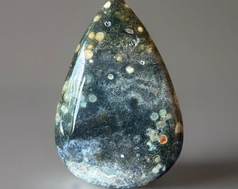 7th Vein Ocean Jasper Cabochon Flat Back Crystal