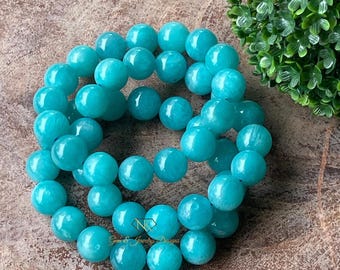 Gel Amazonite Bracelet - No. 111 - Throat Heart Chakra