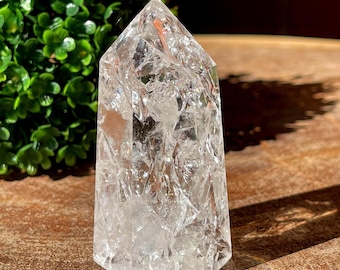 Crackle Clear Quartz Tower - No.22