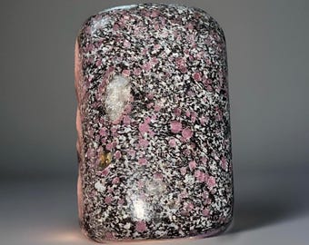 Spinel in Matrix Freeform  • Ruby Spinel Natural Polished Stone • Rare  Crystal