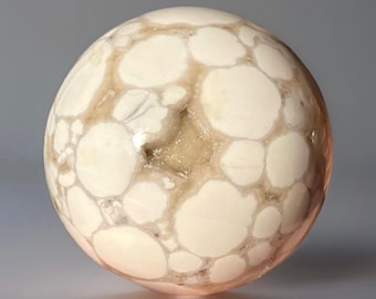 Orbicular KING COBRA JASPER Sphere with Druzy (464)