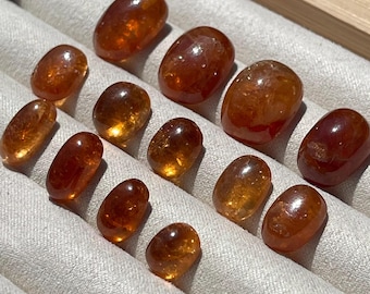 Spessartine orange garnet cabochon, Top Quality beautiful natural spessartine garnet perfect for jewelry
